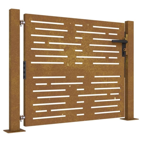 vidaXL havelåge 105x80 cm cortenstål firkantet design