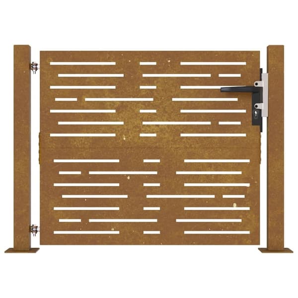 vidaXL havelåge 105x80 cm cortenstål firkantet design