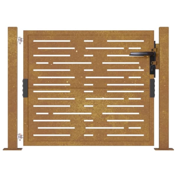 vidaXL havelåge 105x80 cm cortenstål firkantet design