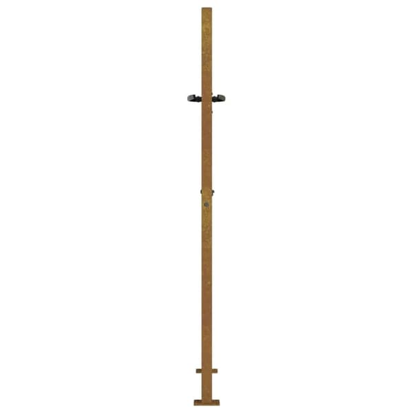 vidaXL Hageport 105x155 cm cortenstål gressdesign