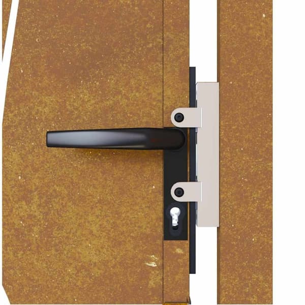 vidaXL Hageport 105x155 cm cortenstål gressdesign