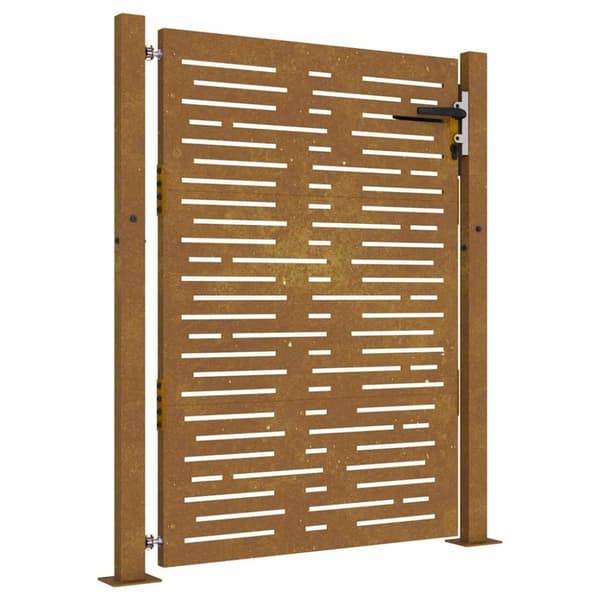 vidaXL havelåge 105x130 cm cortenstål firkantet design