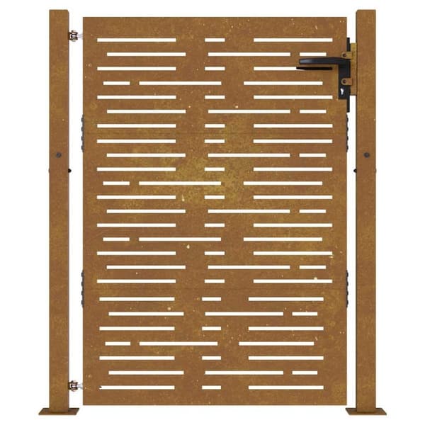 vidaXL havelåge 105x130 cm cortenstål firkantet design