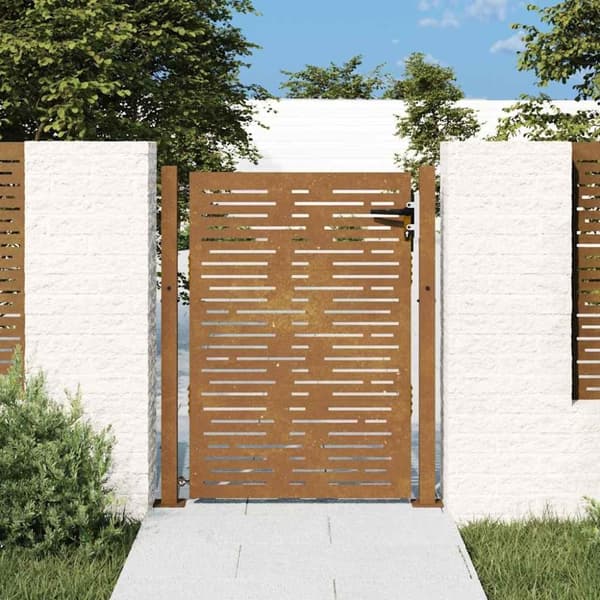 vidaXL havelåge 105x130 cm cortenstål firkantet design