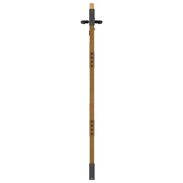 vidaXL Puutarhaportti 85x125 cm corten teräs puukuvio