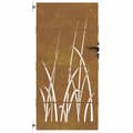 Miniatyrbilde 5 av 11: vidaXL Hageport 85x200 cm cortenstål gressdesign