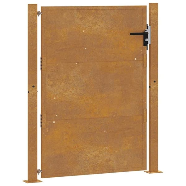 vidaXL Puutarhaportti 105x130 cm corten teräs