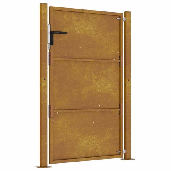 vidaXL Puutarhaportti 105x130 cm corten teräs