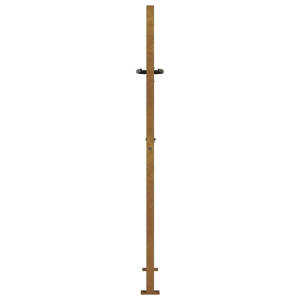 vidaXL Puutarhaportti 105x155 cm corten teräs puukuvio