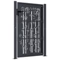 Miniatyrbilde 4 av 9: vidaXL Hageport antrasitt 105x130 cm stål bambusdesign