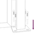 Miniatyrbilde 8 av 9: vidaXL Hageport antrasitt 105x130 cm stål bambusdesign