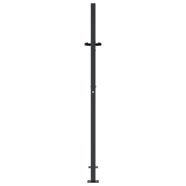 vidaXL Puutarhaportti antrasiitti 105x130 cm teräs ruohokuvio
