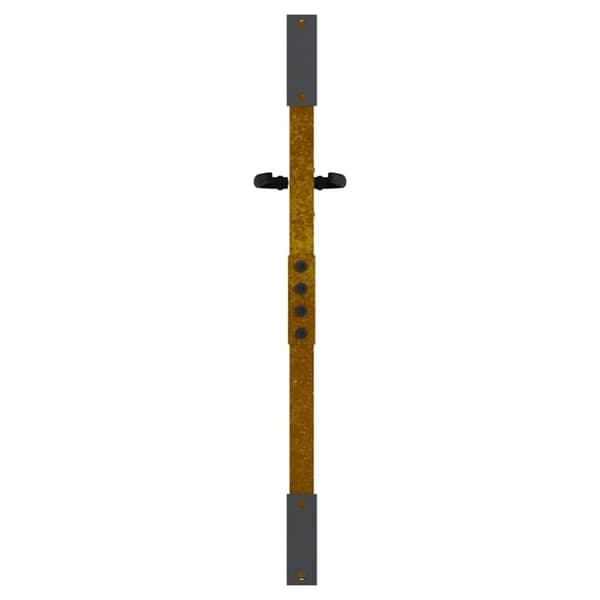 vidaXL Puutarhaportti 85x100 cm corten teräs bambukuvio