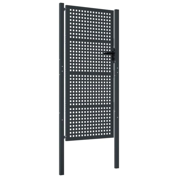 vidaXL Hageport antrasitt 105x250 cm stål