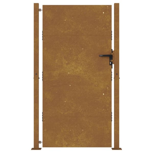 Puutarhaportti 105x180 cm corten teräs