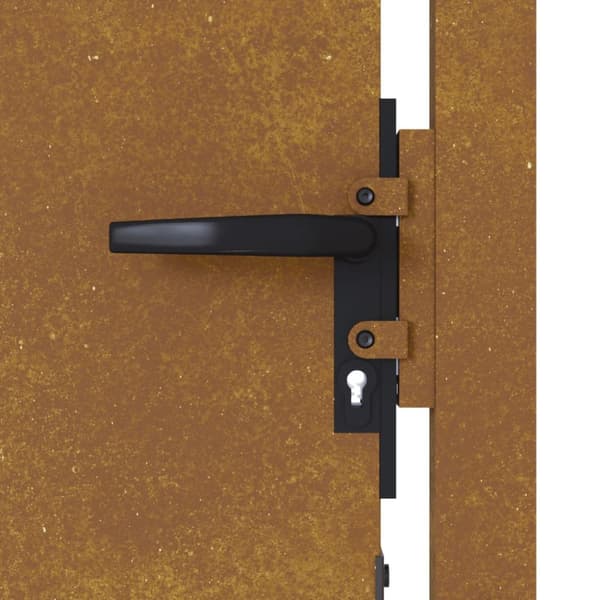 Puutarhaportti 105x180 cm corten teräs