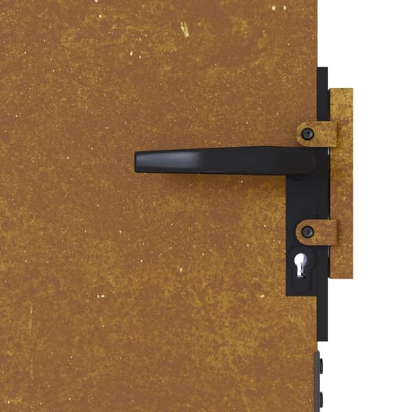 Puutarhaportti 85x150 cm corten teräs