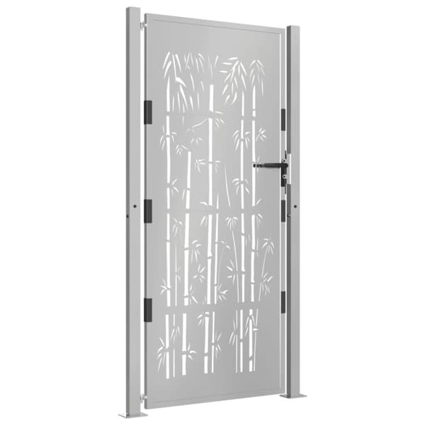 havelåge 105x205 cm cortenstål bambusdesign