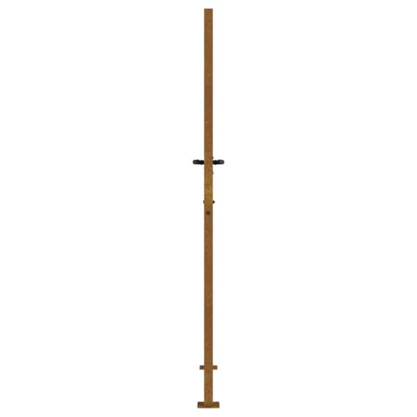 Puutarhaportti 105x180 cm corten teräs raitakuvio