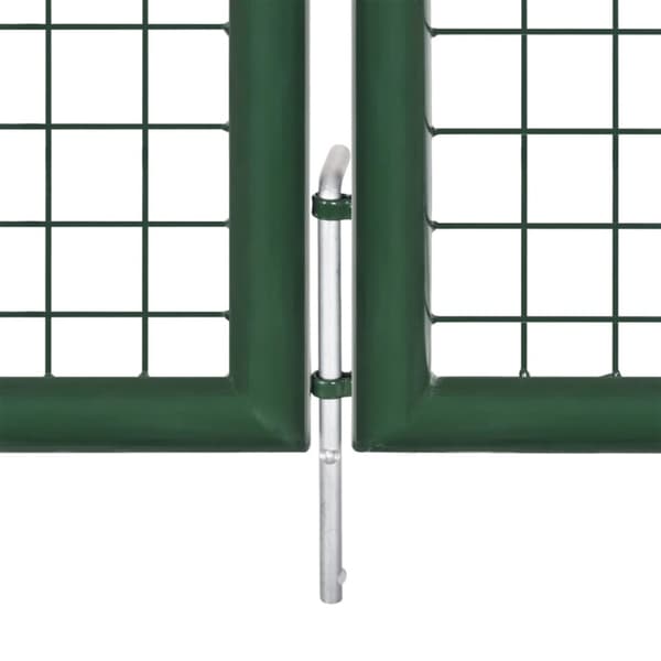 gitterlåge til havehegn 500x175 cm galvaniseret stål grøn