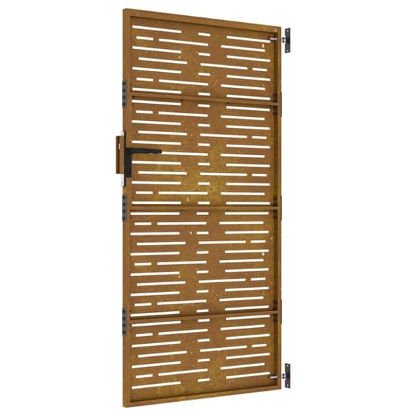 havelåge 85x200 cm cortenstål firkantet design