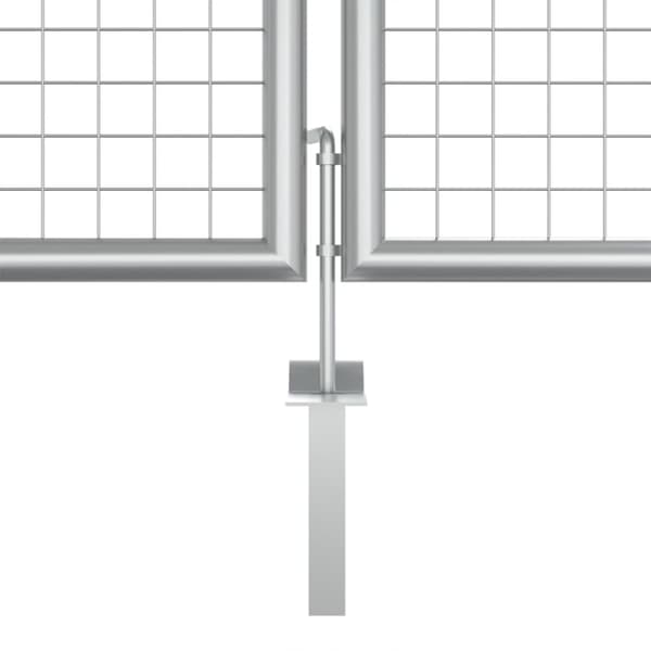 havelåge galvaniseret stål 415 x 175 cm sølvfarvet