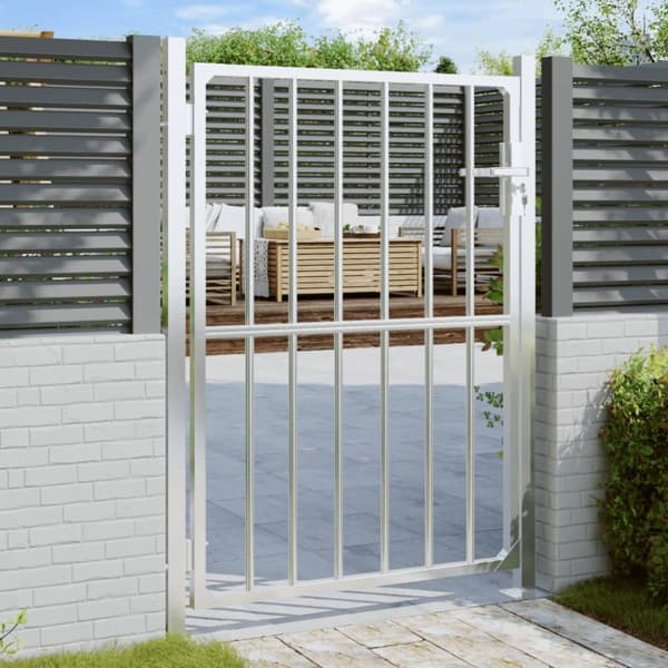 vidaXL havelåge 100x125 cm rustfrit stål