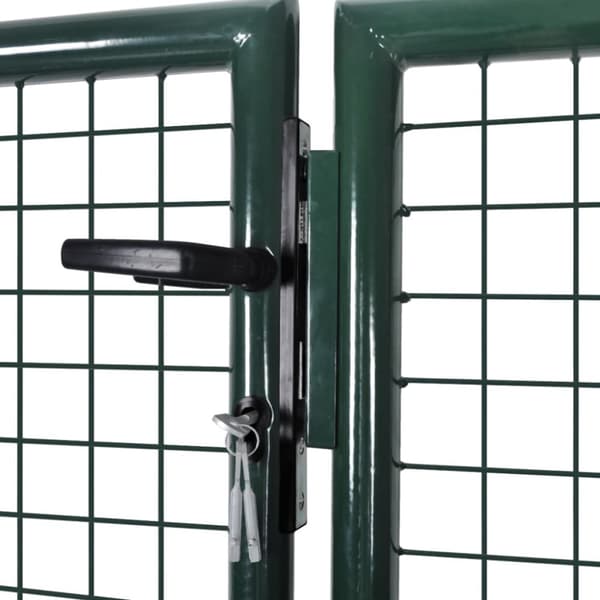 vidaXL havelåge 306 x 150 cm stål grøn - Låger