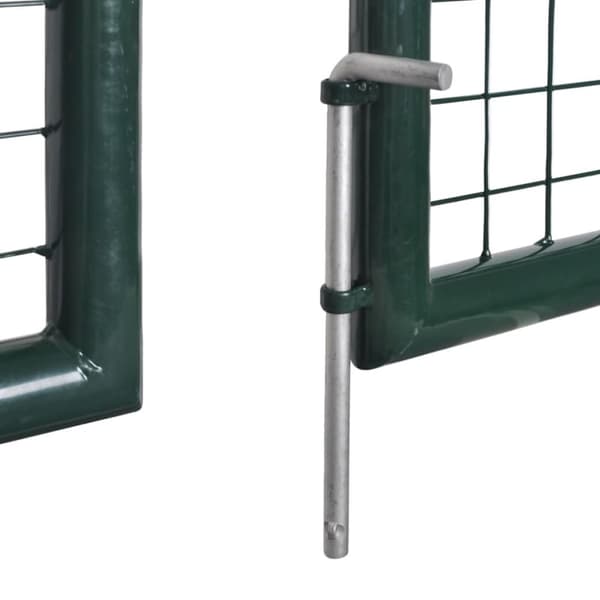 vidaXL havelåge 306 x 150 cm stål grøn - Låger