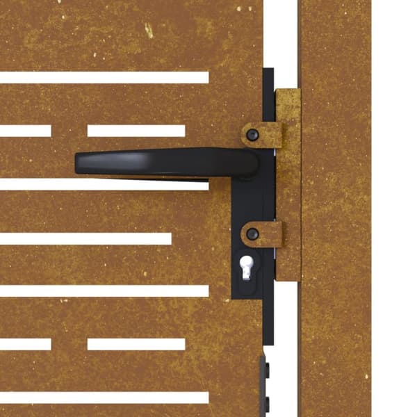 vidaXL Puutarhaportti 105x130 cm corten teräs raitakuvio - Portit