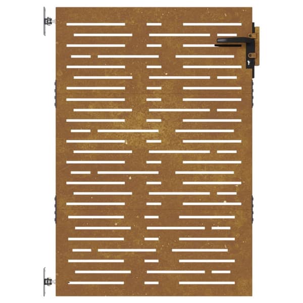 vidaXL Puutarhaportti 85x125 cm corten teräs raitakuvio -  Portit