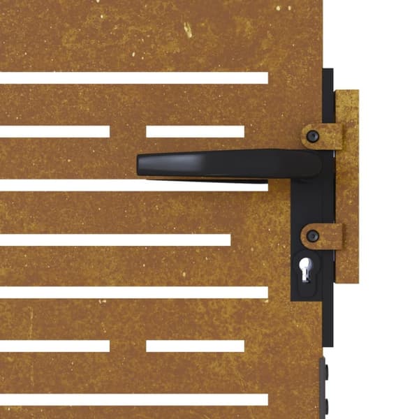 vidaXL Puutarhaportti 85x125 cm corten teräs raitakuvio -  Portit
