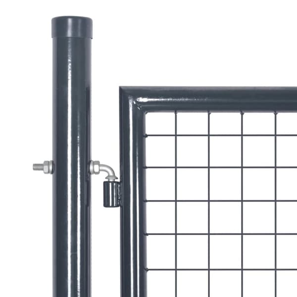 vidaXL Puutarhan verkkoportti antrasiitti 300x175 cm galvanoitu teräs -  Portit