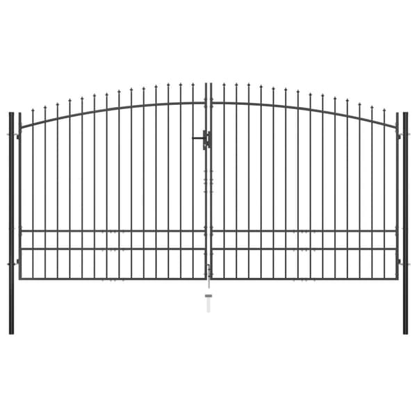 vidaXL Aitaportti keihäskärjillä 400x248 cm - Portit