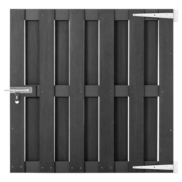 vidaXL Puutarhaportti WPC 100x100 cm harmaa -  Portit