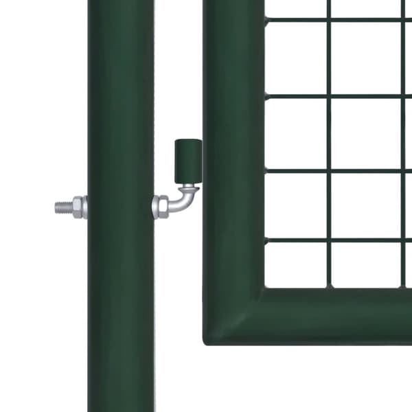 vidaXL Aitaportti teräs 100x125 cm vihreä -  Portit
