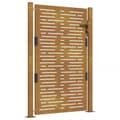 Pikkukuva 3 / 11: vidaXL Puutarhaportti 105x130 cm corten teräs raitakuvio -  Portit