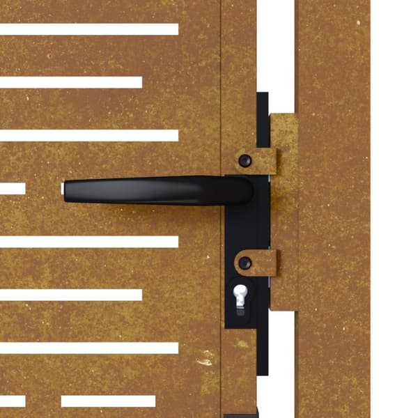 vidaXL Puutarhaportti 105x130 cm corten teräs raitakuvio -  Portit