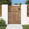Pikkukuva 2 / 11: vidaXL Puutarhaportti 105x130 cm corten teräs raitakuvio -  Portit