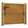 Miniatyrbillede 6 af 11: vidaXL havelåge 105x105 cm cortenstål -  Låger