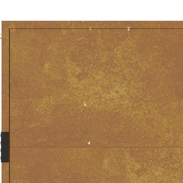 vidaXL havelåge 105x105 cm cortenstål - Låger