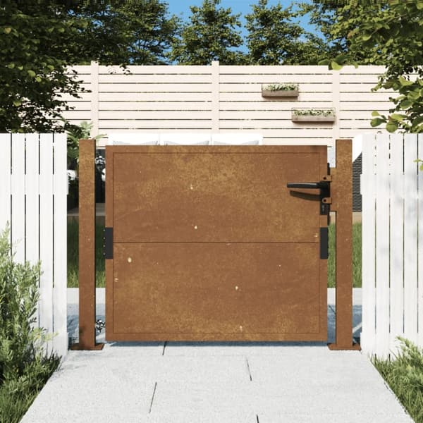 vidaXL havelåge 105x105 cm cortenstål -  Låger