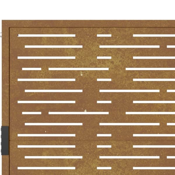vidaXL havelåge 105x205 cm cortenstål firkantet design - Låger