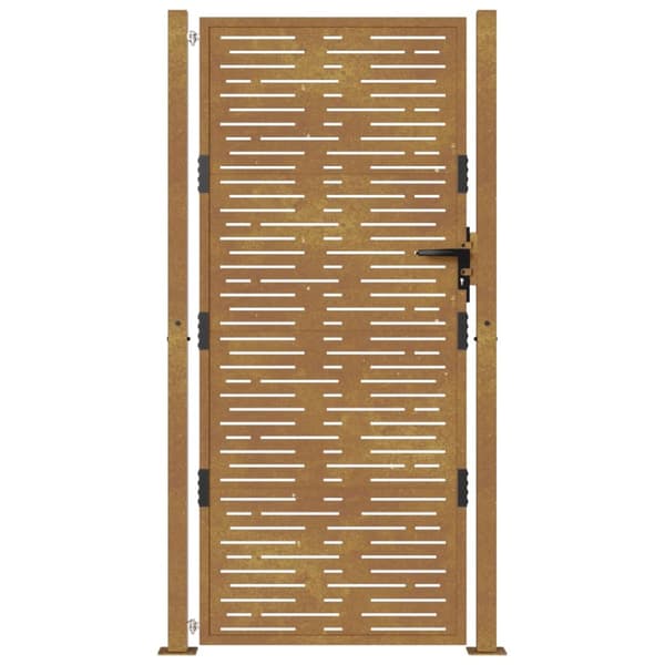 vidaXL havelåge 105x180 cm cortenstål firkantet design -  Låger
