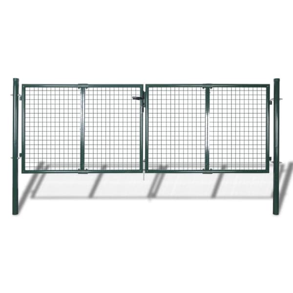 vidaXL havelåge til trådhegn 89 x 75 cm / 306 x 125 cm -  Låger