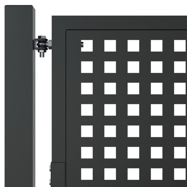 vidaXL Puutarhaportti antrasiitti 105x150 cm teräs -  Portit