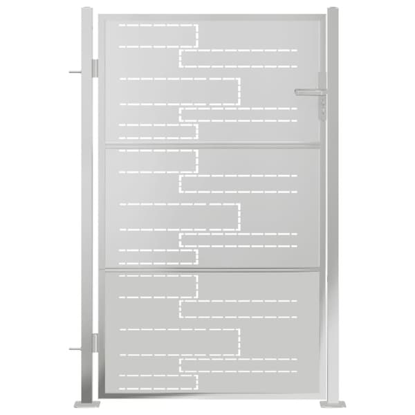 vidaXL havelåge 100x150 cm rustfrit stål -  Låger