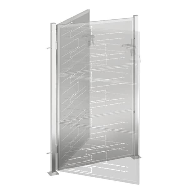 vidaXL havelåge 100x150 cm rustfrit stål -  Låger