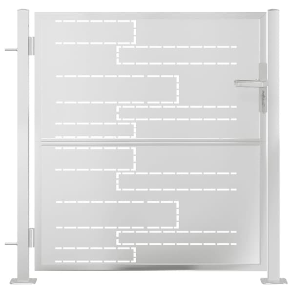 vidaXL havelåge 100x100 cm rustfrit stål -  Låger