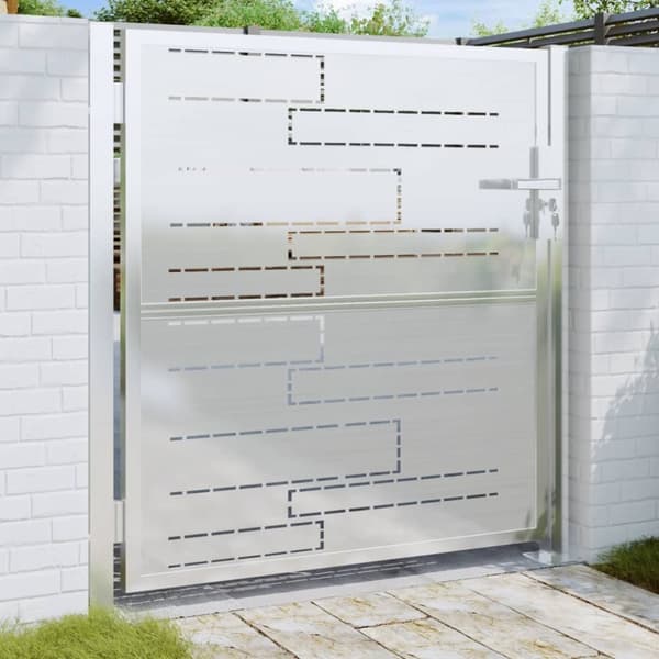 vidaXL havelåge 100x100 cm rustfrit stål -  Låger